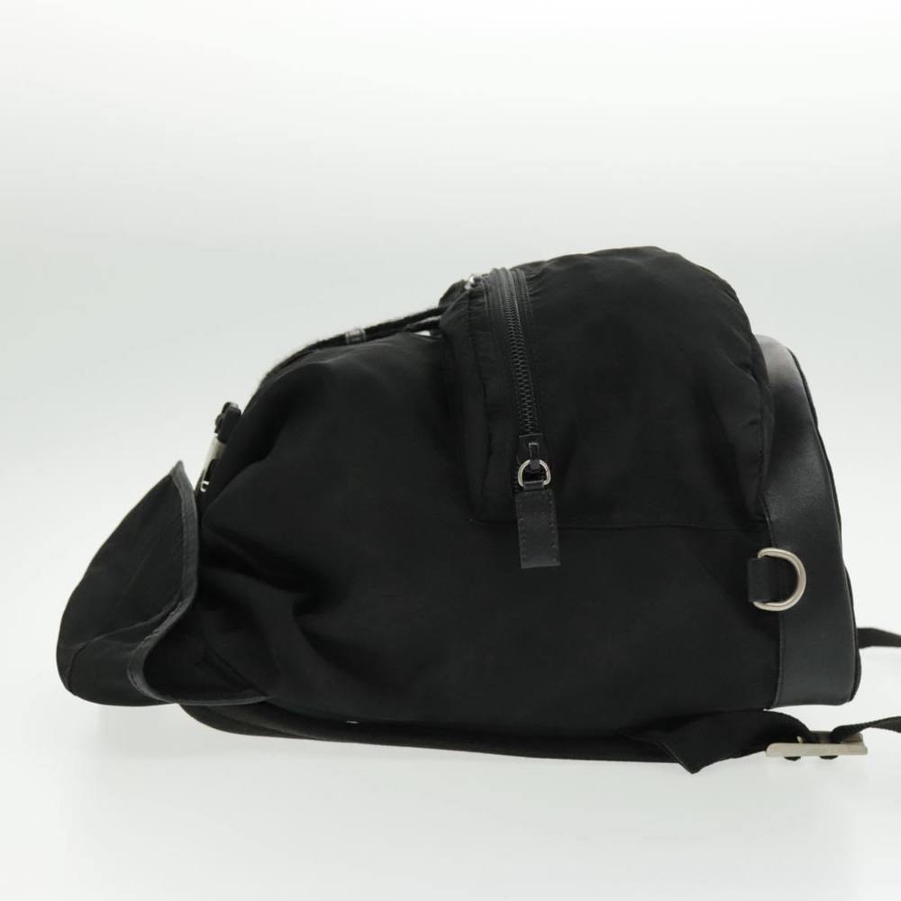 PRADA Backpack Nylon Black Silver Auth ep6168 - Picture 3 of 16